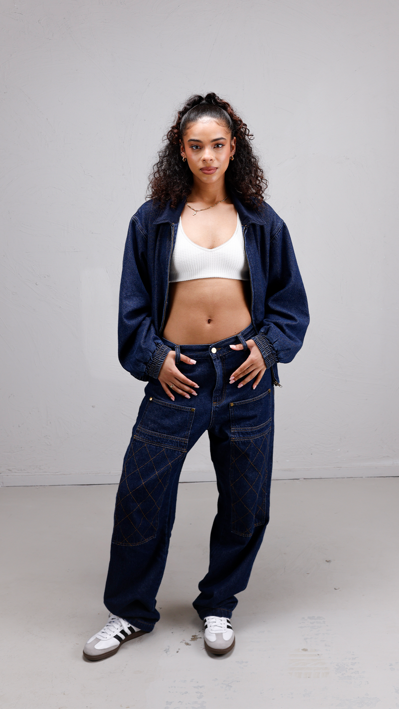 Denim Bomber Jas